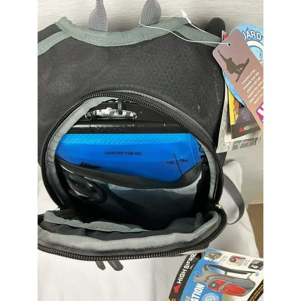 NWT High Sierra Black Expandable Hydration Pack 2L